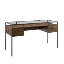 Lamvia Contemporary 2 Tier Glass Top Desk - Saracina Home 10 Lamvia Contemporary 2 Tier Glass Top Desk - Saracina Home -Living Room Furniture Store GUEST ce12afef 8120 43d1 b579 90b2da371217