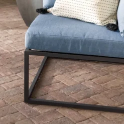 Outdoor Modern Modular Patio Corner Chair Blue - Saracina Home -Living Room Furniture Store GUEST ceaf3e6e 9cf5 4c1f 9fad 492d1e8a5715