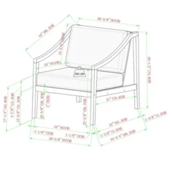 Saracina Home Mid-Century Modern Slatted Outdoor Acacia Arm Chair With Cushion 11 Saracina Home Mid-Century Modern Slatted Outdoor Acacia Arm Chair With Cushion -Living Room Furniture Store GUEST d02019b5 cfda 43ca aa82 f0818f3c14cb