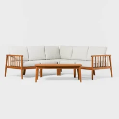 Saracina Home 6pc Modern Boho Outdoor Eucalyptus Spindle Sectional 20 Saracina Home 6pc Modern Boho Outdoor Eucalyptus Spindle Sectional -Living Room Furniture Store GUEST d044e6ff bf58 4bfe baa2 ed0efadee2bd