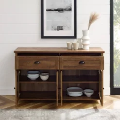 Millia Transitional Farmhouse 4 Door Sideboard With Glass Panels - Saracina Home 13 Millia Transitional Farmhouse 4 Door Sideboard With Glass Panels - Saracina Home -Living Room Furniture Store GUEST d143523c bfb8 4b60 ae3f 8b75314b0281