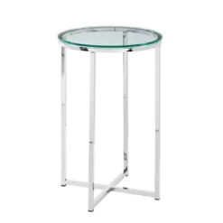 Vivian Glam X Leg Round Side Table - Saracina Home -Living Room Furniture Store GUEST d1955743 21af 4353 ac5d d84c0ff0a989