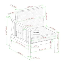 Saracina Home 4pc Modern Boho Eucalyptus Spindle Outdoor Sectional Set -Living Room Furniture Store GUEST d25a15f4 447f 4f84 84bf 6ce06bfe8c1a