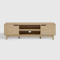 Modern Transitional 2 Door Storage TV Stand For TVs Up To 65" - Saracina Home -Living Room Furniture Store GUEST d2d3142c 5fd8 4607 99f7 08a2d5149653
