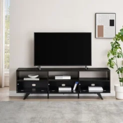 Mid-Century Modern Low TV Stand With Storage For TVs Up To 80" - Saracina Home -Living Room Furniture Store GUEST d3cb86c7 c131 4ac5 849f d42c4bc78f3a