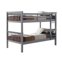 Twin Over Twin Solid Wood Mission Design Bunk Bed - Saracina Home -Living Room Furniture Store GUEST d5917a7c d7f7 4fac 8bf5 55436f14d9c3