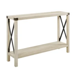 Sophie Rustic Industrial X Frame Entry Table - Saracina Home -Living Room Furniture Store GUEST d727ce8b 339b 4d6d 9bc1 4b2e3bc736a9