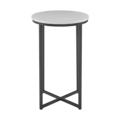 Vivian Glam X Leg Round Side Table - Saracina Home -Living Room Furniture Store GUEST d9c87a6c 23a2 4a0b be6b a91c0814beb2
