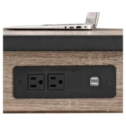 60" Industrial Transitional Tech Desk With USB - Saracina Home -Living Room Furniture Store GUEST dafb610c 7c51 4666 bc1f 776320eeea76