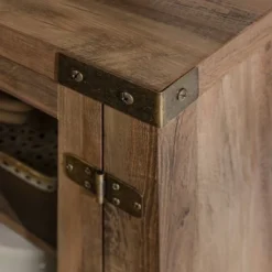 Clarabelle Transitional Glass Barn Door TV Stand For TVs Up To 65" - Saracina Home -Living Room Furniture Store GUEST dc19f72c d747 4b41 a574 f34393dc3f64