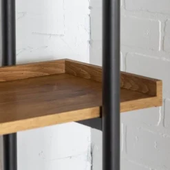 68" 5 Tray Shelf Urban Pipe X Back Bookshelf - Saracina Home -Living Room Furniture Store GUEST dc48e521 6f15 4188 bc6b c363538622f2