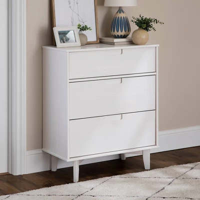 Mid-Century Modern Wood 3 Drawer Dresser - Saracina Home 2 Mid-Century Modern Wood 3 Drawer Dresser - Saracina Home - Image 2