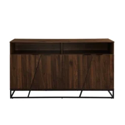 58" 4 Door Contemporary Storage Console Sideboard - Saracina Home -Living Room Furniture Store GUEST dd5ab596 745c 4b54 a121 0ed44352f606