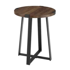 Wrightson Urban Industrial Faux Wrap Leg Round Side Table - Saracina Home 23 Wrightson Urban Industrial Faux Wrap Leg Round Side Table - Saracina Home -Living Room Furniture Store GUEST de11acff 57fb 43ae ba23 8b22beb8247c