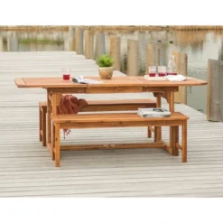 Ravenscroft 3pc Modern Boho Acacia Wood Slat Top Outdoor Dining Set - Saracina Home 14 Ravenscroft 3pc Modern Boho Acacia Wood Slat Top Outdoor Dining Set - Saracina Home -Living Room Furniture Store GUEST de47bf2a 61aa 4247 87ba b7b48ba165fc