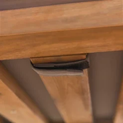 Galia 2pc Square Leg Acacia Wood Chair And Ottoman With Cushions - Brown - Saracina Home 25 Galia 2pc Square Leg Acacia Wood Chair And Ottoman With Cushions - Brown - Saracina Home -Living Room Furniture Store GUEST e0498508 3588 42e3 a60d dcaac42702f2