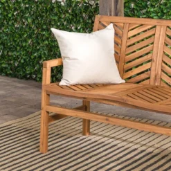 Slatted Chevron Acacia Wood Patio Loveseat – Saracina Home 26 Slatted Chevron Acacia Wood Patio Loveseat – Saracina Home -Living Room Furniture Store GUEST e23677ae d4e6 44d8 9c15 7fe7c18d7f08