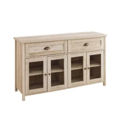 Millia Transitional Farmhouse 4 Door Sideboard With Glass Panels - Saracina Home 21 Millia Transitional Farmhouse 4 Door Sideboard With Glass Panels - Saracina Home -Living Room Furniture Store GUEST e422a760 0db1 4d55 a55f 1dc3c73e5e43