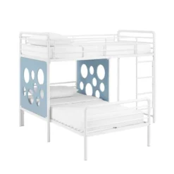 Twin Modern Cut-Out L-Shaped Metal Bunk Bed - Saracina Home -Living Room Furniture Store GUEST e5b6d37d bb29 4c03 8154 e0b12e31cd74