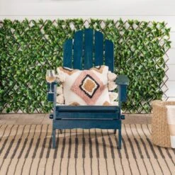 Genovia Transitional Acacia Wood Outdoor Adirondack Chair With Wine Holder - Saracina Home 20 Genovia Transitional Acacia Wood Outdoor Adirondack Chair With Wine Holder - Saracina Home -Living Room Furniture Store GUEST e7d6dbd2 1ef7 44e5 9f1f 7344226c866b