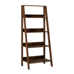 55" Thatcher Transitional Wood 4 Shelf Ladder Bookshelf - Saracina Home 25 55" Thatcher Transitional Wood 4 Shelf Ladder Bookshelf - Saracina Home -Living Room Furniture Store GUEST ec1a5c50 9f0e 435d 99dc 71812f9893c7