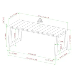 Saracina Home Acacia Slatted Rectangular Patio Coffee Table -Living Room Furniture Store GUEST ed91ea5c ca81 494f bedc f89114c47be4