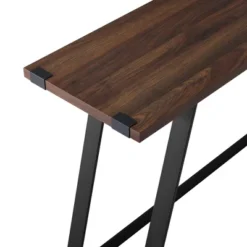 Urban Industrial Entry Table With Wood And Metal Dark Walnut - Saracina Home 11 Urban Industrial Entry Table With Wood And Metal Dark Walnut - Saracina Home -Living Room Furniture Store GUEST f00c8c91 0bb0 40da b45c ad53d8296749