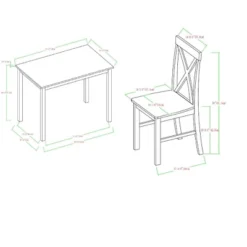 5pc Contemporary Transitional Dining Set - Saracina Home -Living Room Furniture Store GUEST f17d8d51 8407 4e37 95b5 1e9af738d019