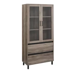 68" Glass Door Storage Hutch With Drawers - Saracina Home 11 68" Glass Door Storage Hutch With Drawers - Saracina Home -Living Room Furniture Store GUEST f1ca720d a16e 41c1 a6a7 412e92f18168