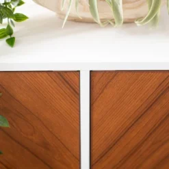 Angelo Modern Bookmatch 4 Door Sideboard - Saracina Home -Living Room Furniture Store GUEST f233695f b1bd 43ec b967 91b1aa8a812d