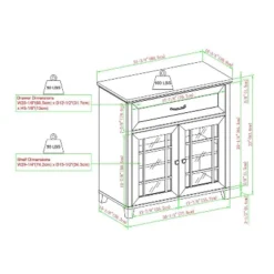 Transitional 2 Door Window Pane Accent Cabinet Dark Walnut - Saracina Home 11 Transitional 2 Door Window Pane Accent Cabinet Dark Walnut - Saracina Home -Living Room Furniture Store GUEST f28d8f30 c7cd 4120 b365 7f84e460f726