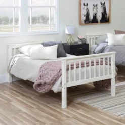 Twin Over Twin Solid Wood Mission Design Bunk Bed - Saracina Home -Living Room Furniture Store GUEST f33cbfb3 b5f2 4699 89c8 4cf0360c3c06