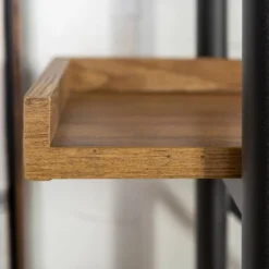 68" 5 Tray Shelf Urban Pipe X Back Bookshelf - Saracina Home -Living Room Furniture Store GUEST f414af8b f462 42d1 a49d bd9647b53dec