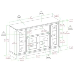 Glass Door Traditional Highboy TV Stand For TVs Up To 58" - Saracina Home 9 Glass Door Traditional Highboy TV Stand For TVs Up To 58" - Saracina Home -Living Room Furniture Store GUEST f49f0d1b 3246 4edd 978c 1ac84957f82b