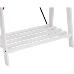 68" Solid Wood X Back Angled Hall Tree White Wash - Saracina Home -Living Room Furniture Store GUEST f4e3d01d 2301 4912 8895 b1e20fc3155c