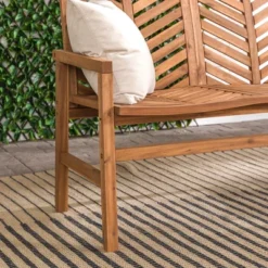 Slatted Chevron Acacia Wood Patio Loveseat – Saracina Home 25 Slatted Chevron Acacia Wood Patio Loveseat – Saracina Home -Living Room Furniture Store GUEST f701a10c e9a5 43fa 9074 adfb36c6efe7