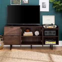 Rockwell Modern Storage TV Stand For TVs Up To 43" Brown - Saracina Home -Living Room Furniture Store GUEST f72ea442 2445 4621 9768 38601b4e834a