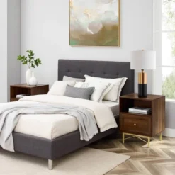 Jones Modern 1 Drawer Nightstand With Cubby - Saracina Home -Living Room Furniture Store GUEST f9fb7a4d ceab 48b0 9c23 24cd6ca3ad61