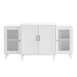 62" 4 Door Tiered Modern Sideboard - Saracina Home -Living Room Furniture Store GUEST fa3a5fff 9612 41a1 a36c 3631ebeb85c4