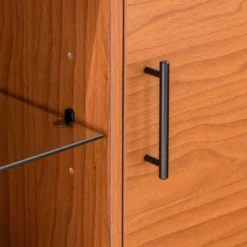 2 Door Mid-Century Modern Wood Storage TV Stand For TVs Up To 65" - Saracina Home -Living Room Furniture Store GUEST fb9300a3 69ab 4687 bd25 195d9ac2ea00