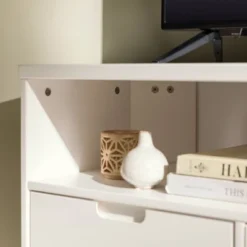 Cara Mid-Century Modern 3 Drawer Corner TV Stand For TVs Up To 58" - Saracina Home -Living Room Furniture Store GUEST fb957360 40de 4089 a8ee 5e1e6d667985