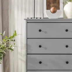 Stiva Classic Mid-Century Modern Vertical 4 Drawer Dresser Gray - Saracina Home 29 Stiva Classic Mid-Century Modern Vertical 4 Drawer Dresser Gray - Saracina Home -Living Room Furniture Store GUEST fbe0a89b f3dc 400d 9beb bb43d3423973