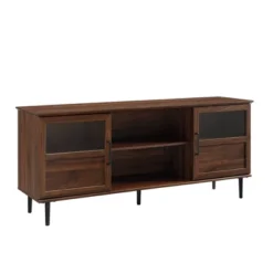 Modern Wood And Glass Door Console TV Stand For TVs Up To 65" - Saracina Home 11 Modern Wood And Glass Door Console TV Stand For TVs Up To 65" - Saracina Home -Living Room Furniture Store GUEST fc8652e4 98ea 4ef7 b0d9 8ca61c7825f0
