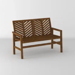 Slatted Chevron Acacia Wood Patio Loveseat – Saracina Home 36 Slatted Chevron Acacia Wood Patio Loveseat – Saracina Home -Living Room Furniture Store GUEST fd45a857 958f 4159 adac aad875aded8e