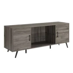 2 Door Mid-Century Modern Wood Storage TV Stand For TVs Up To 65" - Saracina Home -Living Room Furniture Store GUEST fdbaa559 01a2 420c b9f9 1eddb90512df